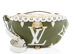 Louis Vuitton Giant Monogram Canvas Bumbag - Coated Canvas - Green