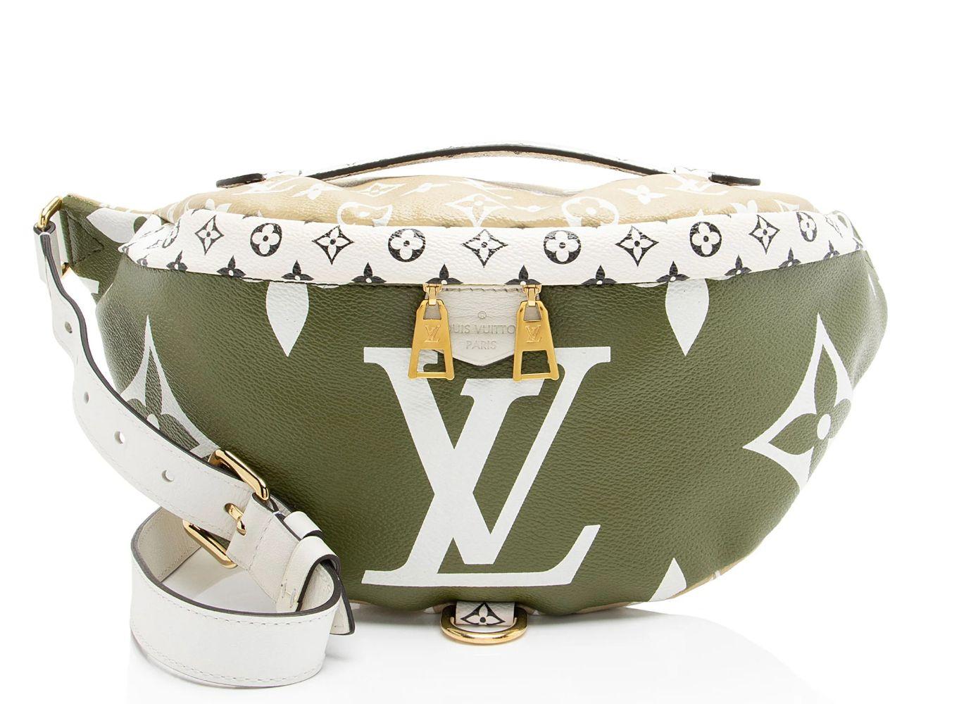 Louis Vuitton Giant Monogram Canvas Bumbag - Coated Canvas - Green