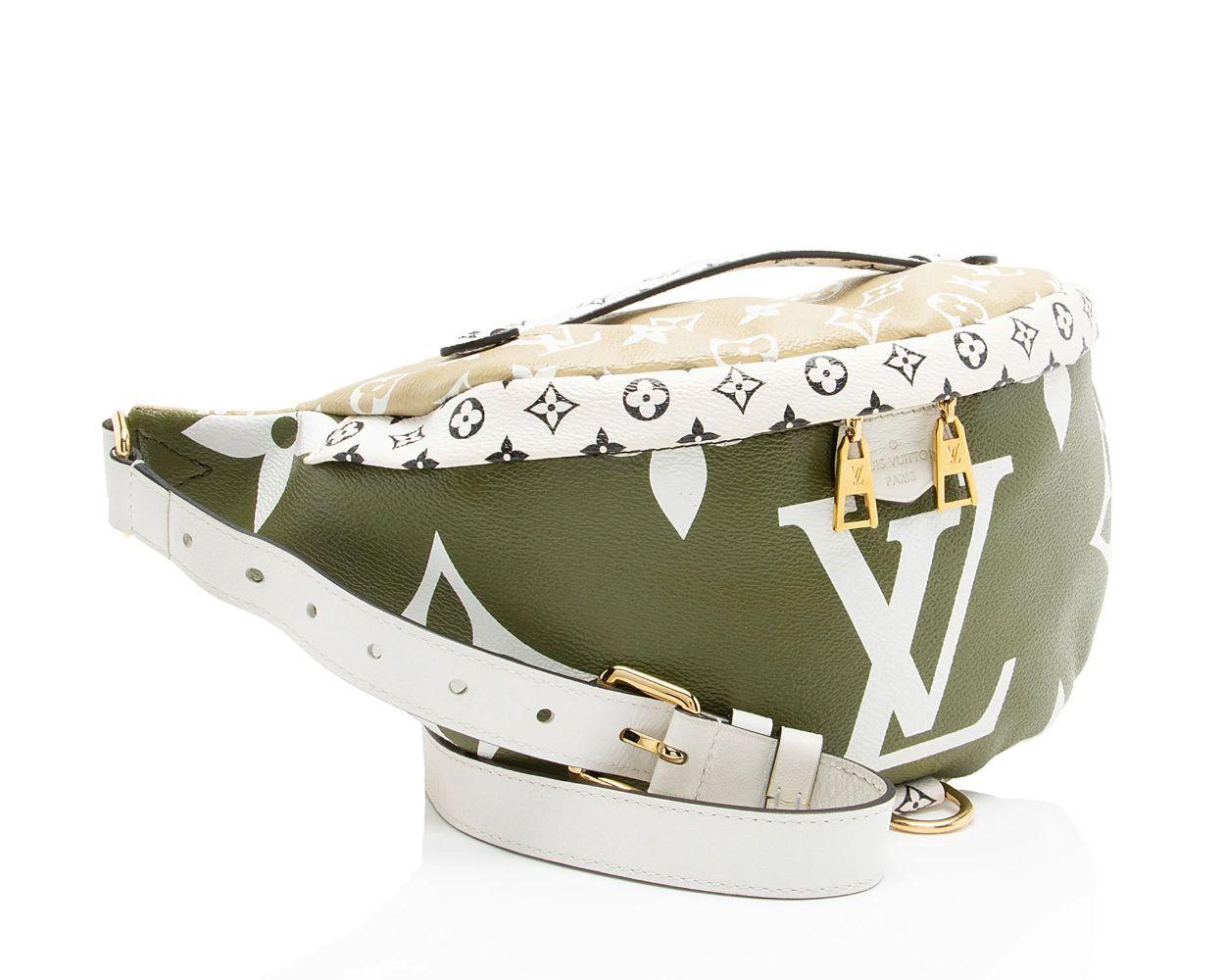 Louis Vuitton Giant Monogram Canvas Bumbag - Coated Canvas - Green