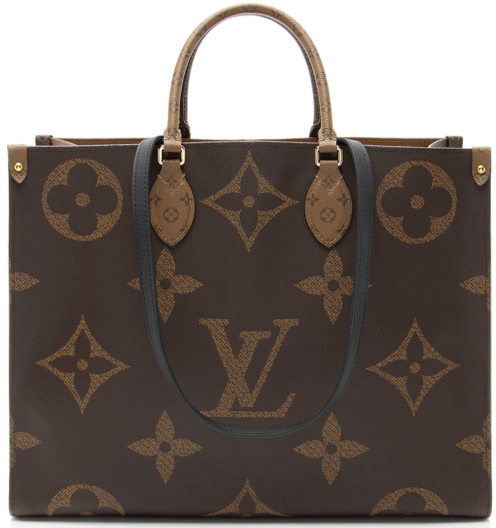 Louis Vuitton  Giant Monogram Canvas Onthego GM Tote - Brown - Coated Canvas - Excellent