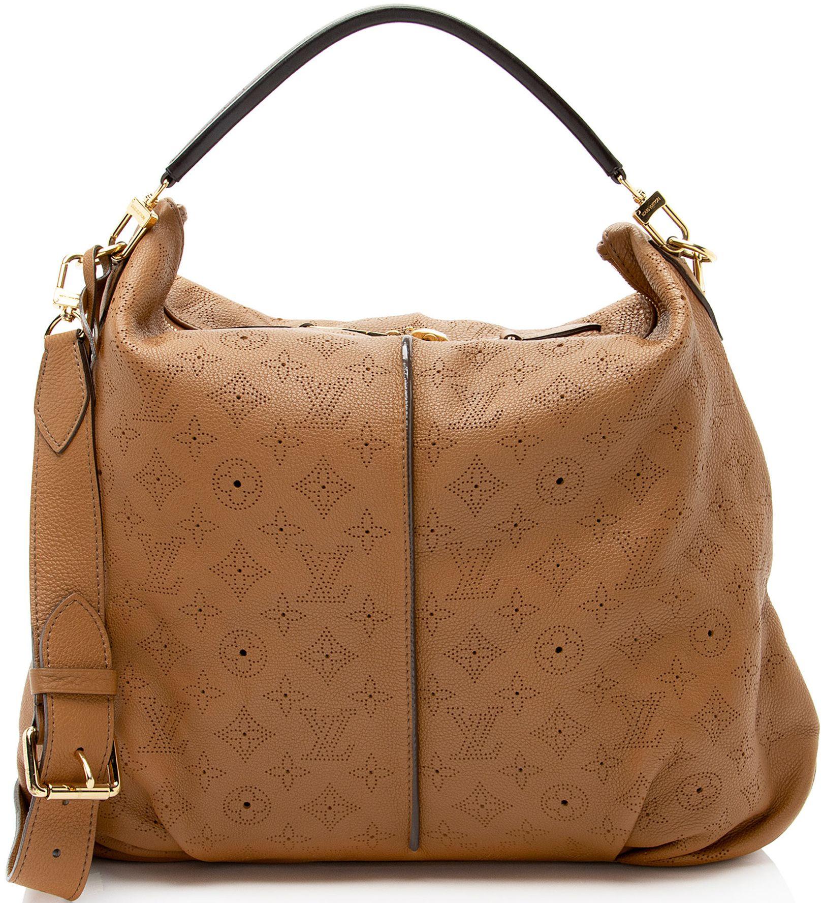 Louis Vuitton  Mahina Leather Selene MM Shoulder Bag - Brown - Leather - Excellent