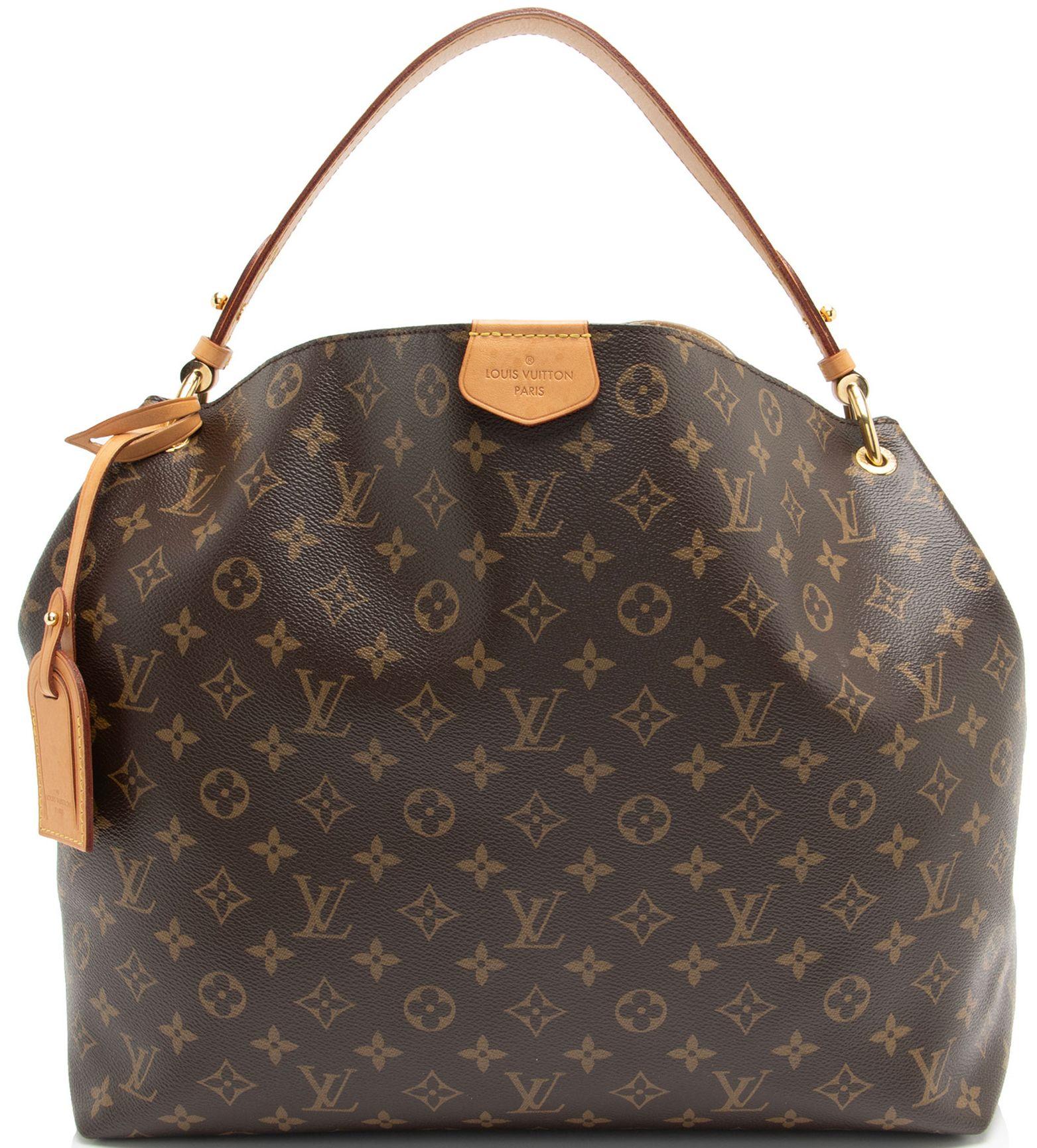 Louis Vuitton  Monogram Canvas Graceful MM Hobo - Brown - Coated Canvas - Excellent