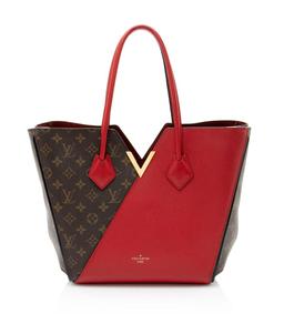 Louis Vuitton Monogram Canvas Kimono Tote - Leather - Brown/Red