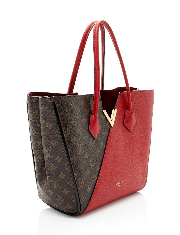 Louis Vuitton Monogram Canvas Kimono Tote - Leather - Brown/Red