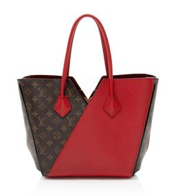 Louis Vuitton Monogram Canvas Kimono Tote - Leather - Brown/Red