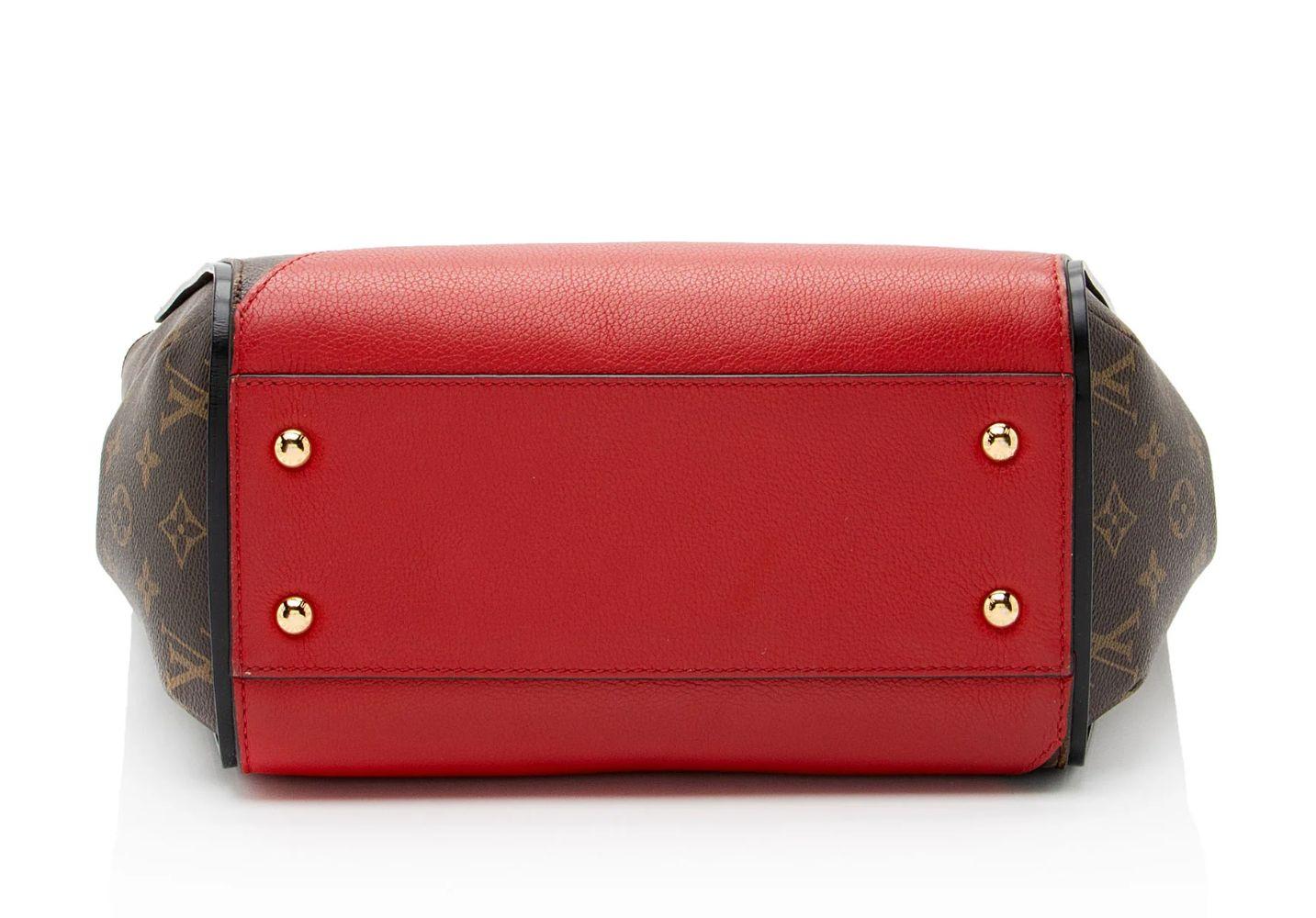 Louis Vuitton Monogram Canvas Kimono Tote - Leather - Brown/Red