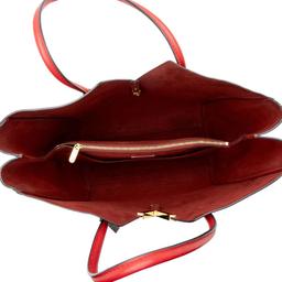 Louis Vuitton Monogram Canvas Kimono Tote - Leather - Brown/Red