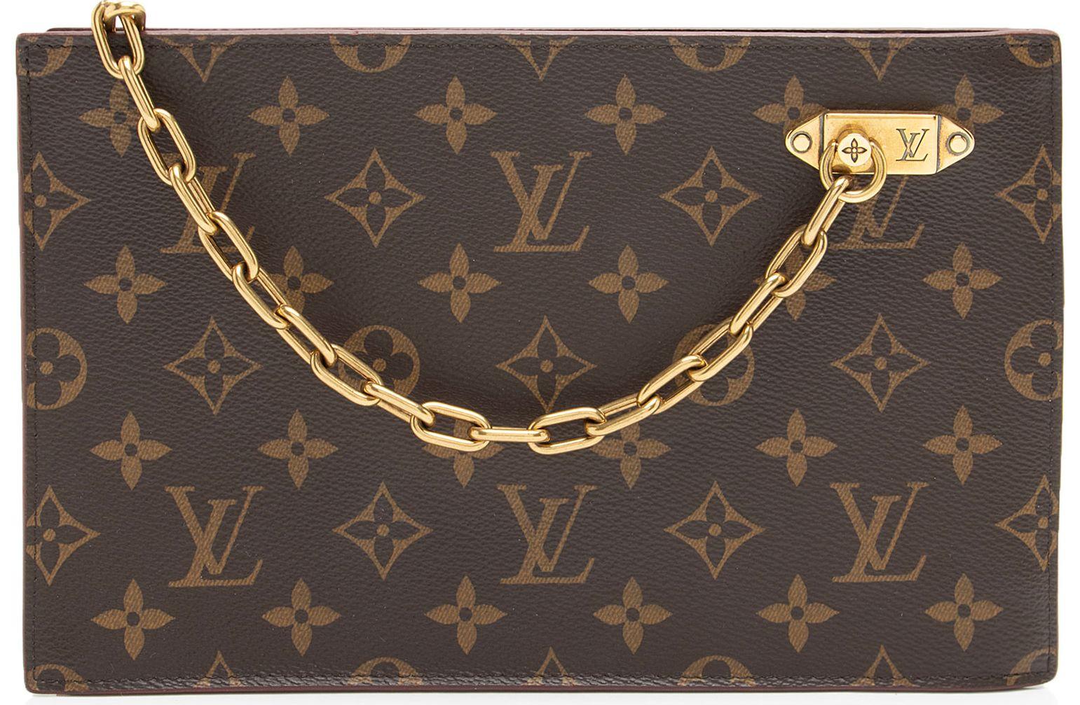 Louis Vuitton  Monogram Canvas Legacy Chain Clutch - Brown - Coated Canvas - Excellent