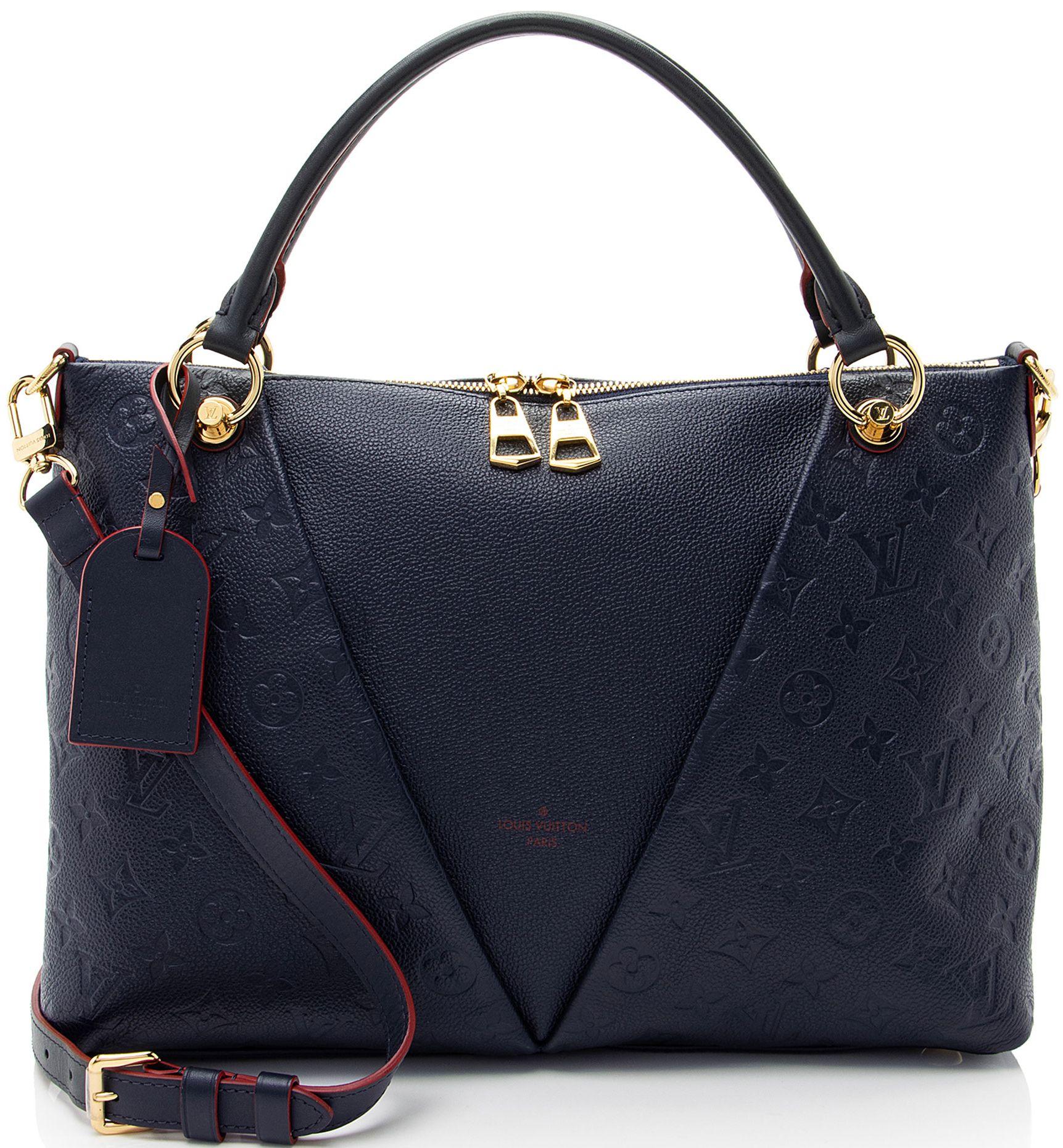 Louis Vuitton  Monogram Empreinte V MM Tote - Blue/Red - Leather - Excellent
