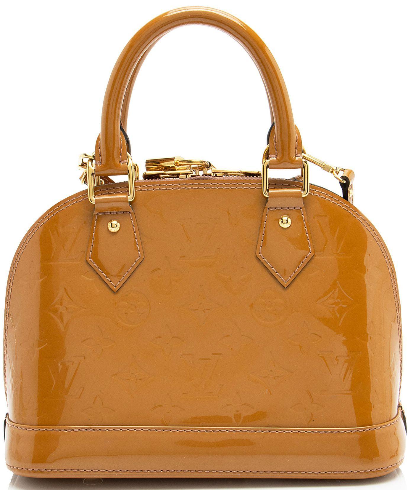 Louis Vuitton Monogram Vernis Alma BB Satchel - Vernis Leather - Brown