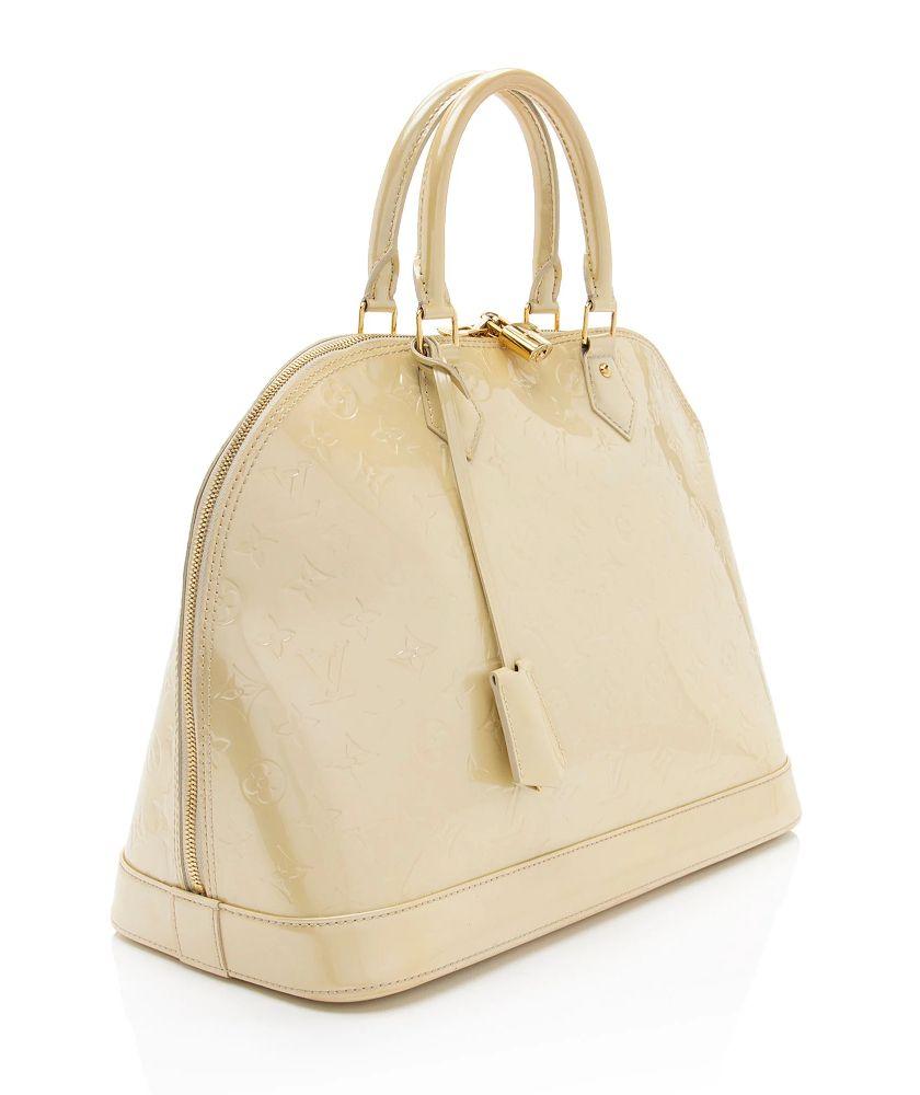 Louis Vuitton Monogram Vernis Alma GM Satchel - Vernis Leather - Yellow