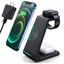 Lovis 3in1 Fast Charging Wireless Charging Station - Black