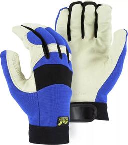 Majestic Glove Bald Eagle Mechanics Glove (M) - Blue/White
