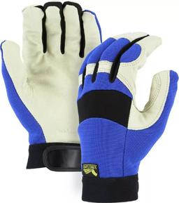 Majestic Glove Bald Eagle Mechanics Glove (M) - Blue/White