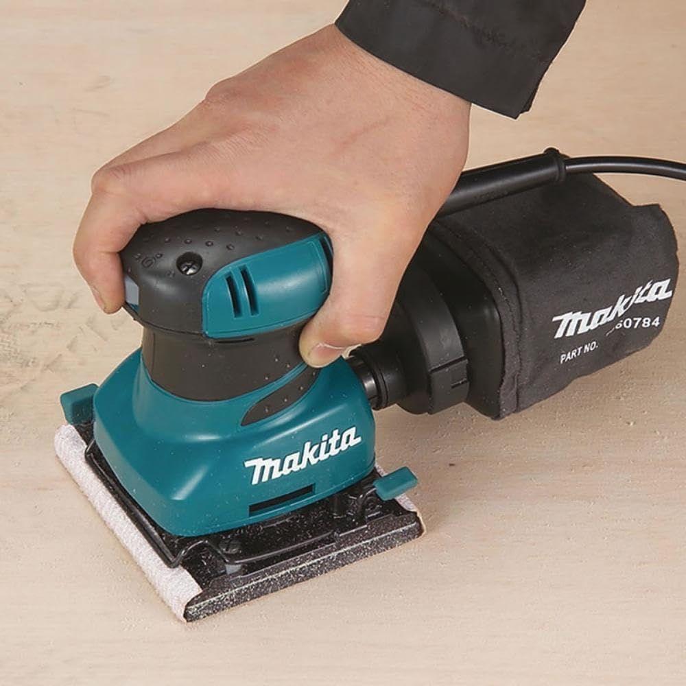 Makita BO4556 1/4 in. Sheet Finishing Sander - Teal/Black