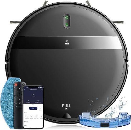 Manvins  G20 Robot Vacuum and Mop - Black - Excellent