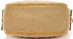 Marc Jacobs Coated Canvas Ostrich Stam Hobo - Leather - Brown/Yellow