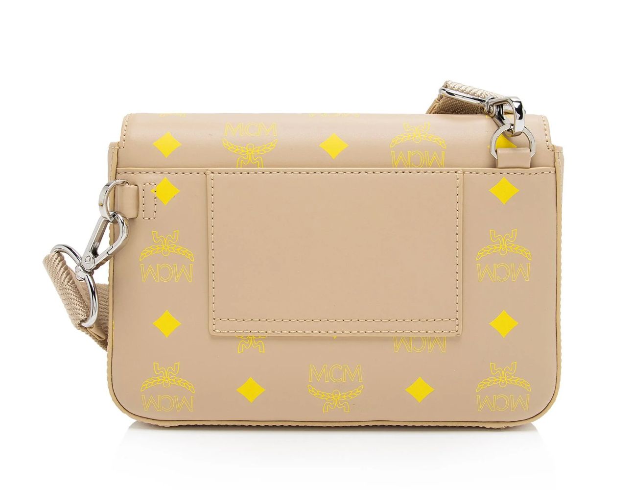 MCM Leather Color Splash Millie Small Crossbody - Leather - Yellow/Beige