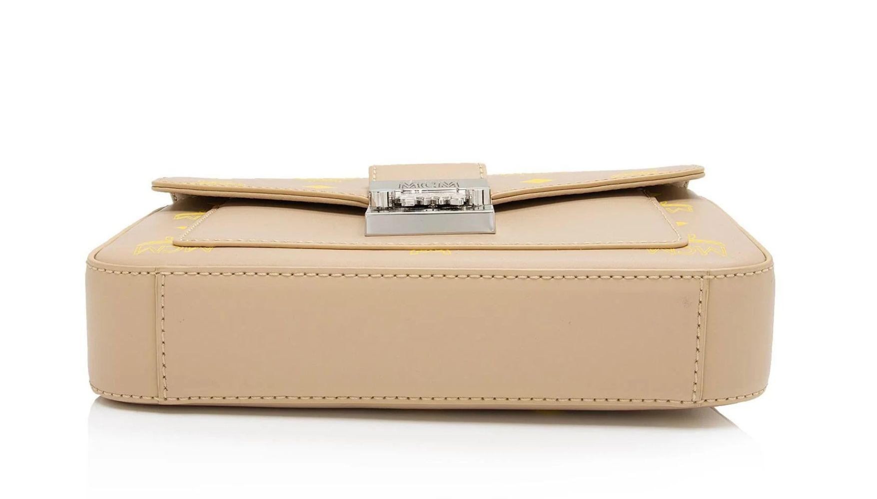 MCM Leather Color Splash Millie Small Crossbody - Leather - Yellow/Beige