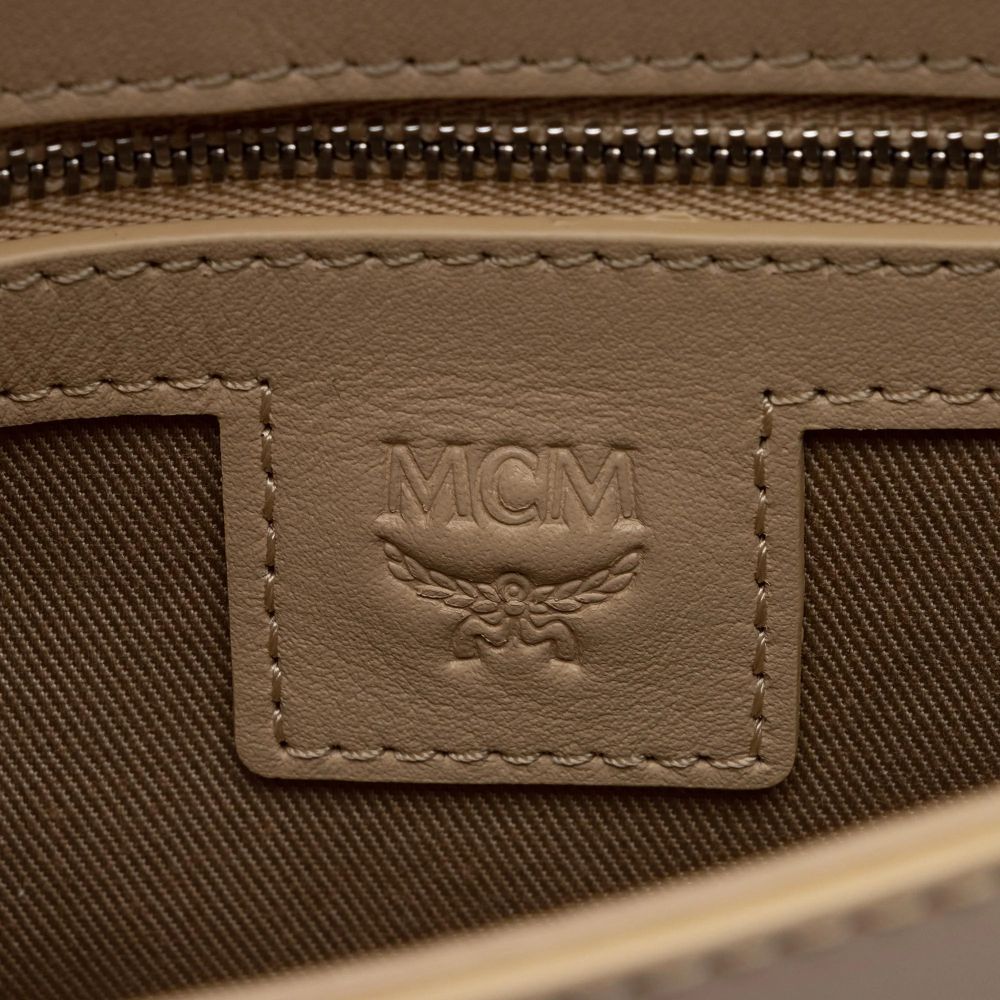 MCM Leather Color Splash Millie Small Crossbody - Leather - Yellow/Beige