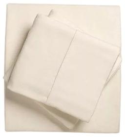 Member's Mark 100% Cotton 6pc Flannel Sheets Full Set - Ivory