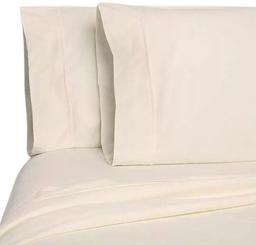 Member's Mark 100% Cotton 6pc Flannel Sheets Full Set - Ivory