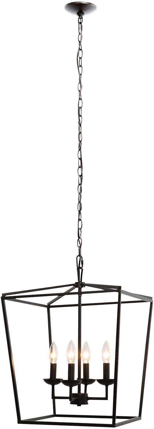 Member's Mark Blair 4-Light Pendant (16" x 16" x 55") - Dark Bronze