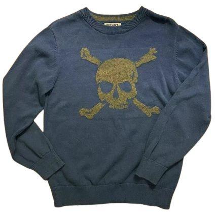 Member's Mark  Boys Sweater Camouflage Skull 14/16 - Navy - Brand New