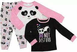 Member's Mark Girls Favorite Pajamas Panda (Size 6) - Black/Pink/White