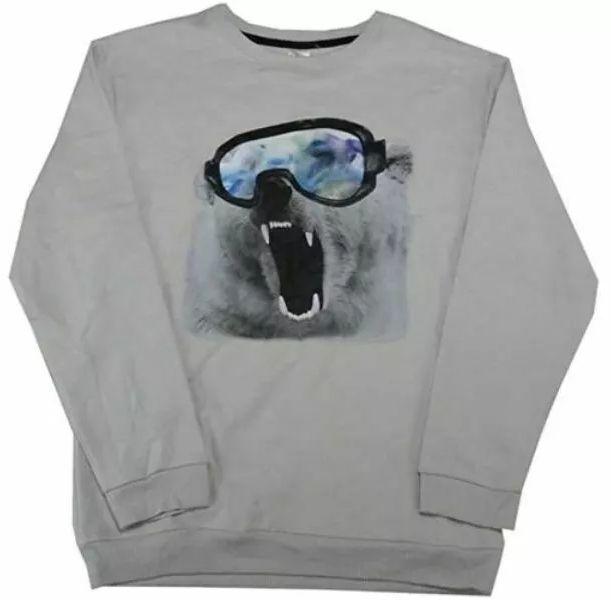 Member's Mark  Kid's Polar Bear Sweatshirt 14/16 - Light Grey - Brand New