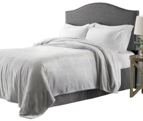 Member's Mark Queen Plush Blanket - Gray