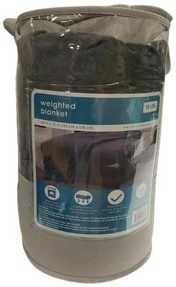 Member's Mark Weighted Blanket 60in x 70in 15lbs - Dark Grey