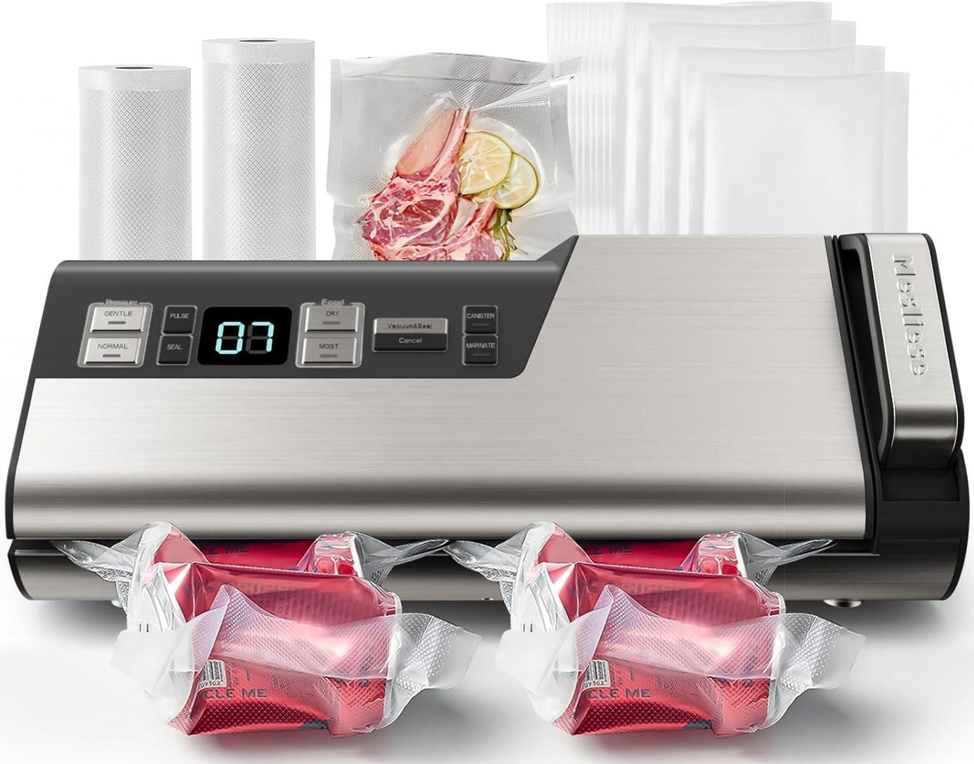 Mesliese  V6120 Vacuum Sealer Machine 95kPa 140W - Gray - Excellent