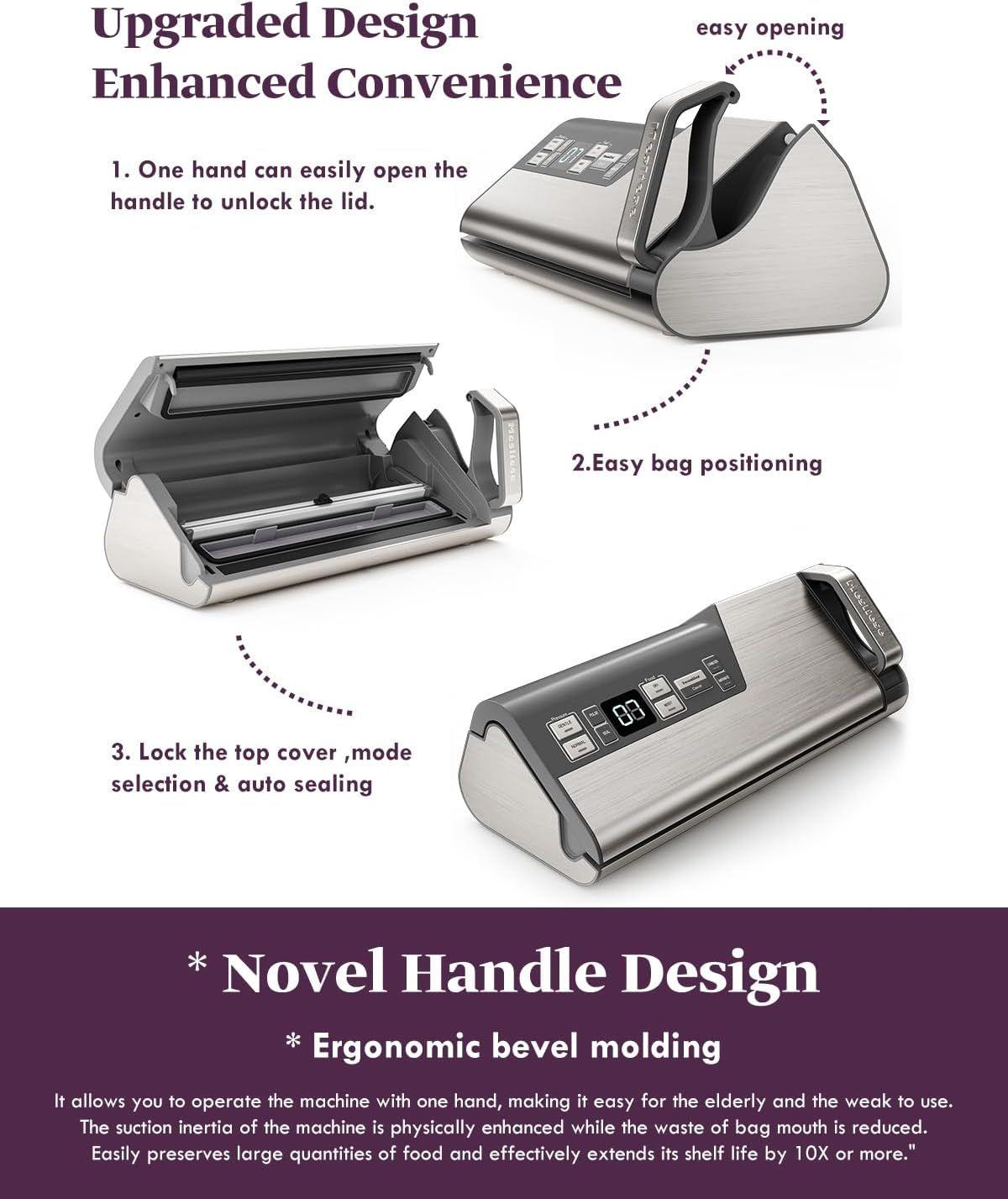 Mesliese V6120 Vacuum Sealer Machine 95kPa 140W