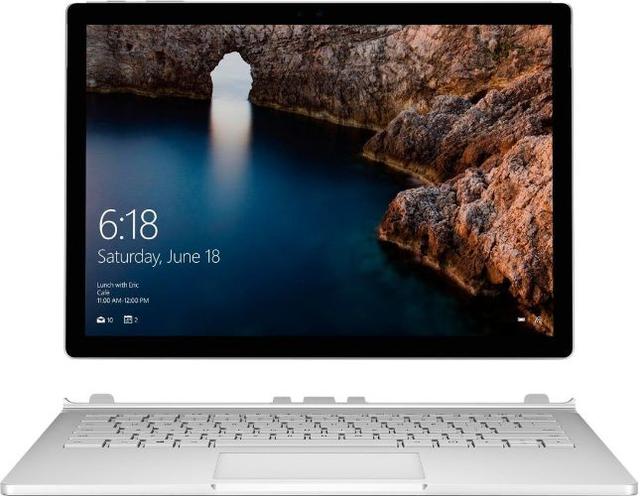Microsoft Surface Book 1 13.5" Intel Core i7-6600U 2.6GHz in Silver in Excellent condition