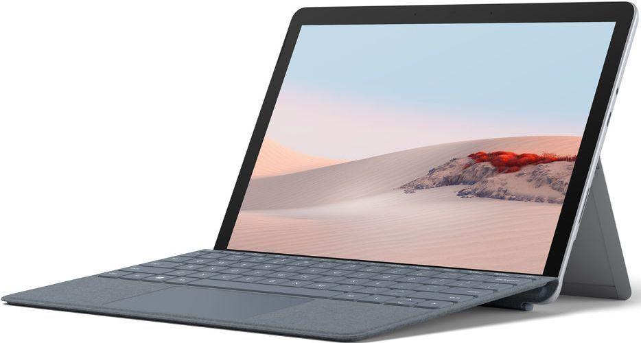 Microsoft Surface Go 2 with Surface Go Type Cover - 64GB - WiFi - Intel Core m3-8100Y 1.1GHz - 4GB RAM - Silver/ Ice Blue