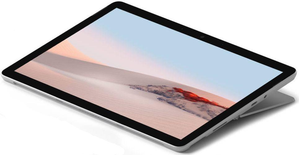 Microsoft Surface Go 2 with Surface Go Type Cover - 64GB - WiFi - Intel Core m3-8100Y 1.1GHz - 4GB RAM - Silver/ Ice Blue