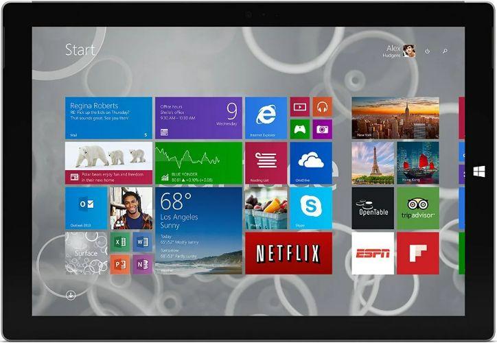 Microsoft  Surface Pro 3 - Intel Core i5-4300U 1.9GHz - 256GB - Silver - 8GB RAM - 12 Inch - Excellent
