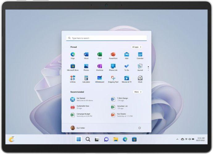 Microsoft  Surface Pro 9 - Intel Core i5-1235U 2.5GHz - 128GB - Platinum - WiFi - 8GB RAM - 13 Inch - Excellent