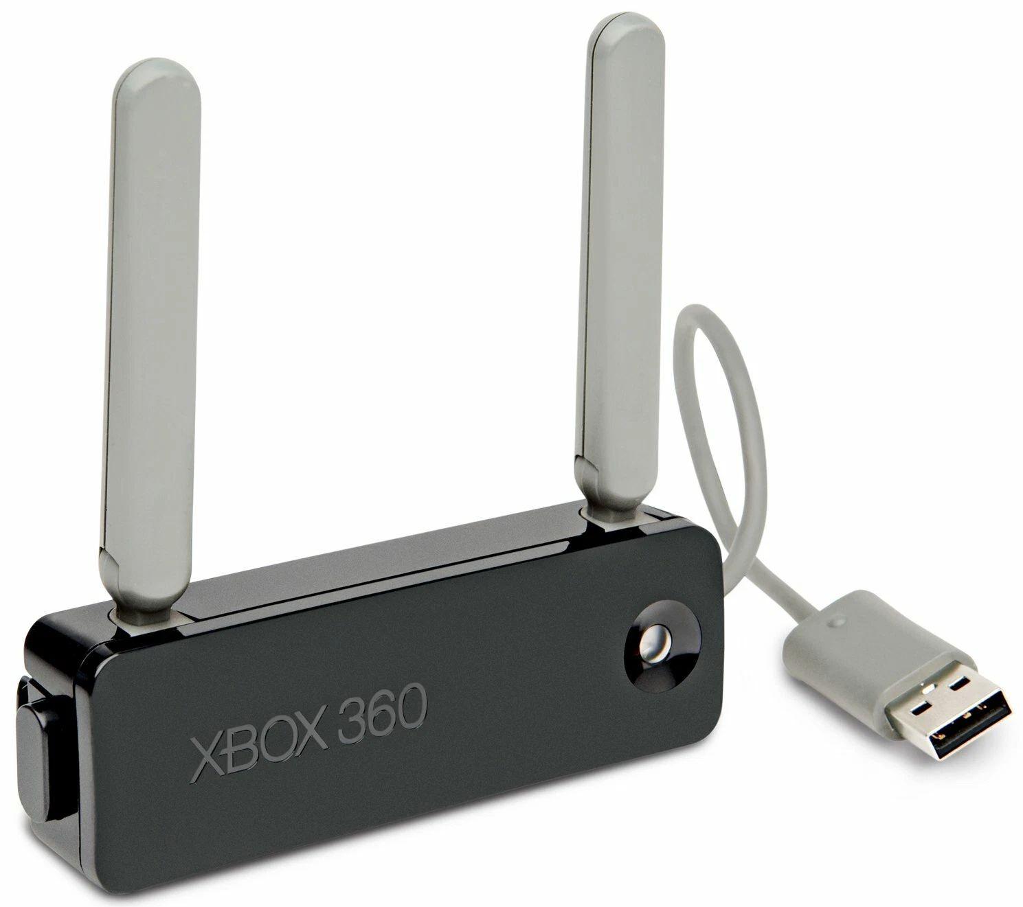 Microsoft  Wireless N Network Adapter for Xbox 360 - Black - Excellent