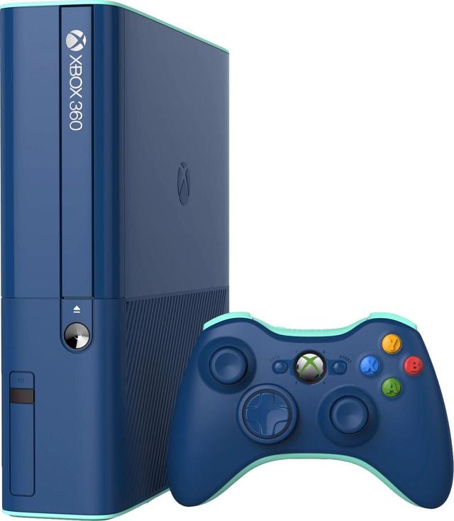 Microsoft Xbox 360 E Gaming Console 500GB in Blue (Special Edition) in Excellent condition