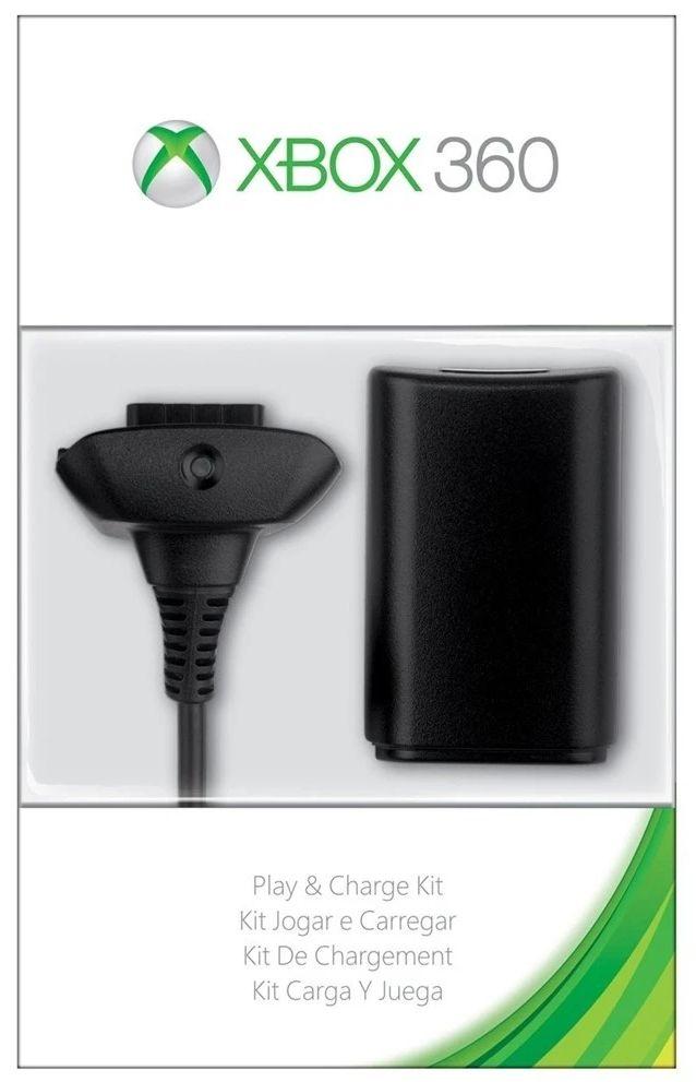 Microsoft  Xbox 360 Play and Charge Kit - Black - Excellent