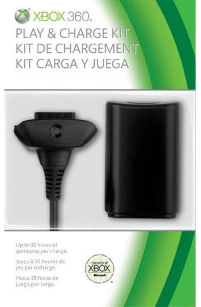 Microsoft Xbox 360 Play and Charge Kit - Black