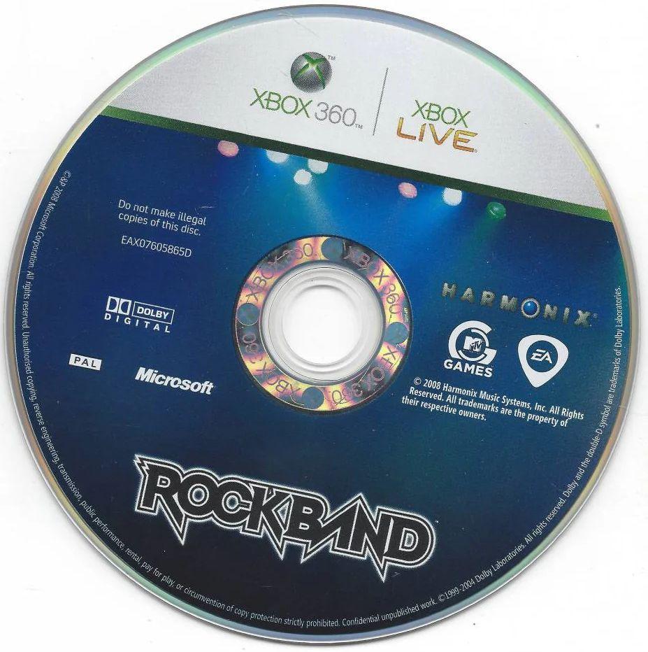Microsoft  Xbox 360 Rock Band  Video Game (Disc Only) - Blue - Acceptable