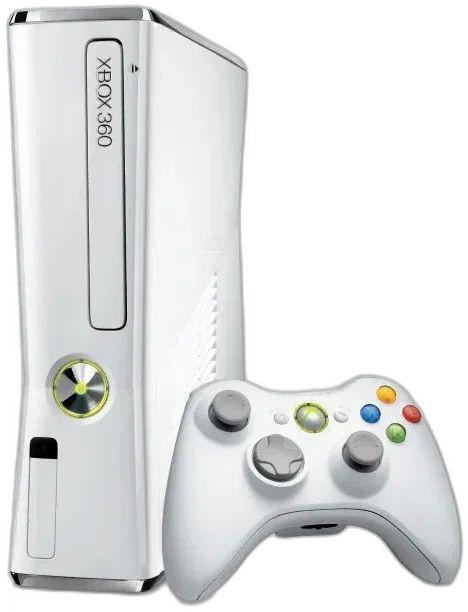 Microsoft Xbox 360 Slim Gaming Console 4GB in White in Excellent condition