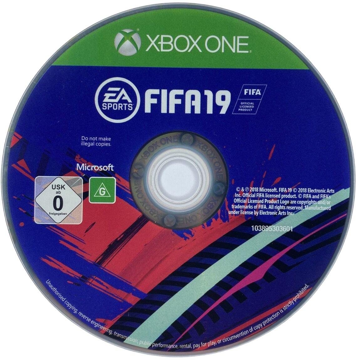 Microsoft  Xbox One FIFA 19  Video Game (Disc Only) - Multicolor - Excellent