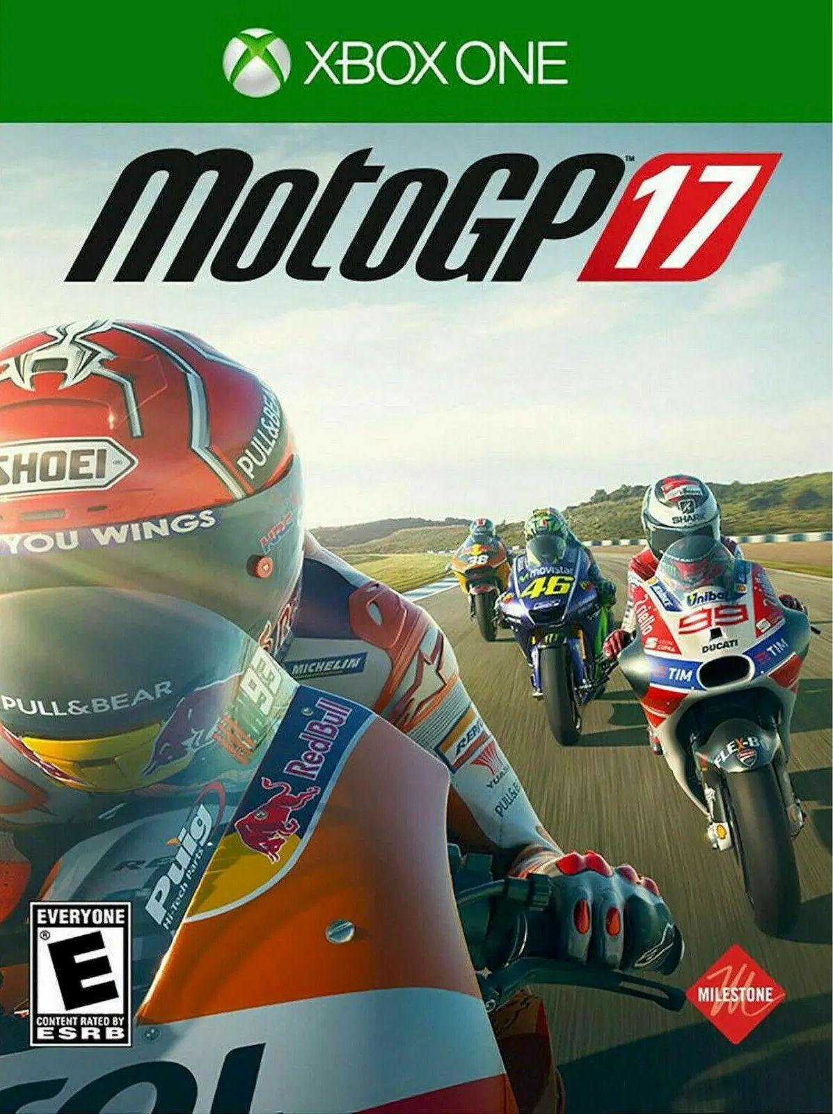 Microsoft  Xbox One MotoGP 17 Motocross Video Game  - Light Blue - Excellent