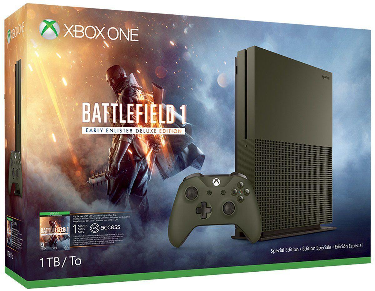 Microsoft Xbox One S Disc Edition (Bundle) - 1TB - Battlefield 1 Special Edition Bundle