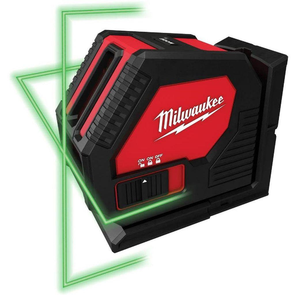 Milwaukee  3421 Green Cross Line Laser - Black/Red - Acceptable
