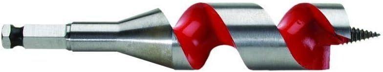 Milwaukee  48-13-1503 1-1/2 in. x 6" Steel Ship Auger Bit - Red/Silver - Excellent